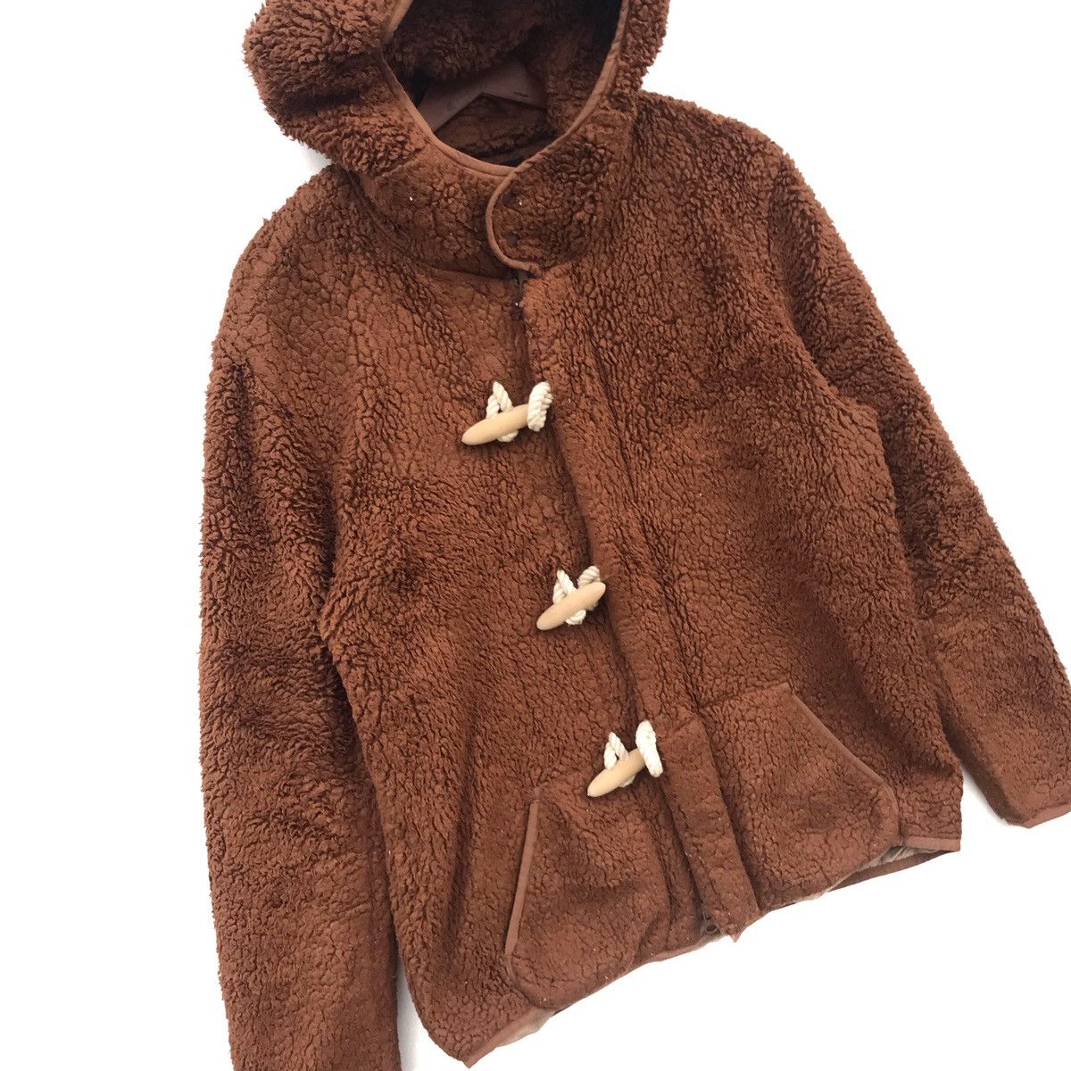 Issey Miyake Mercibeaucoup By Issey Miyake Hoodie Faux Fur Sweatshirt Size US M / EU 48-50 / 2 - 2 Thumbnail