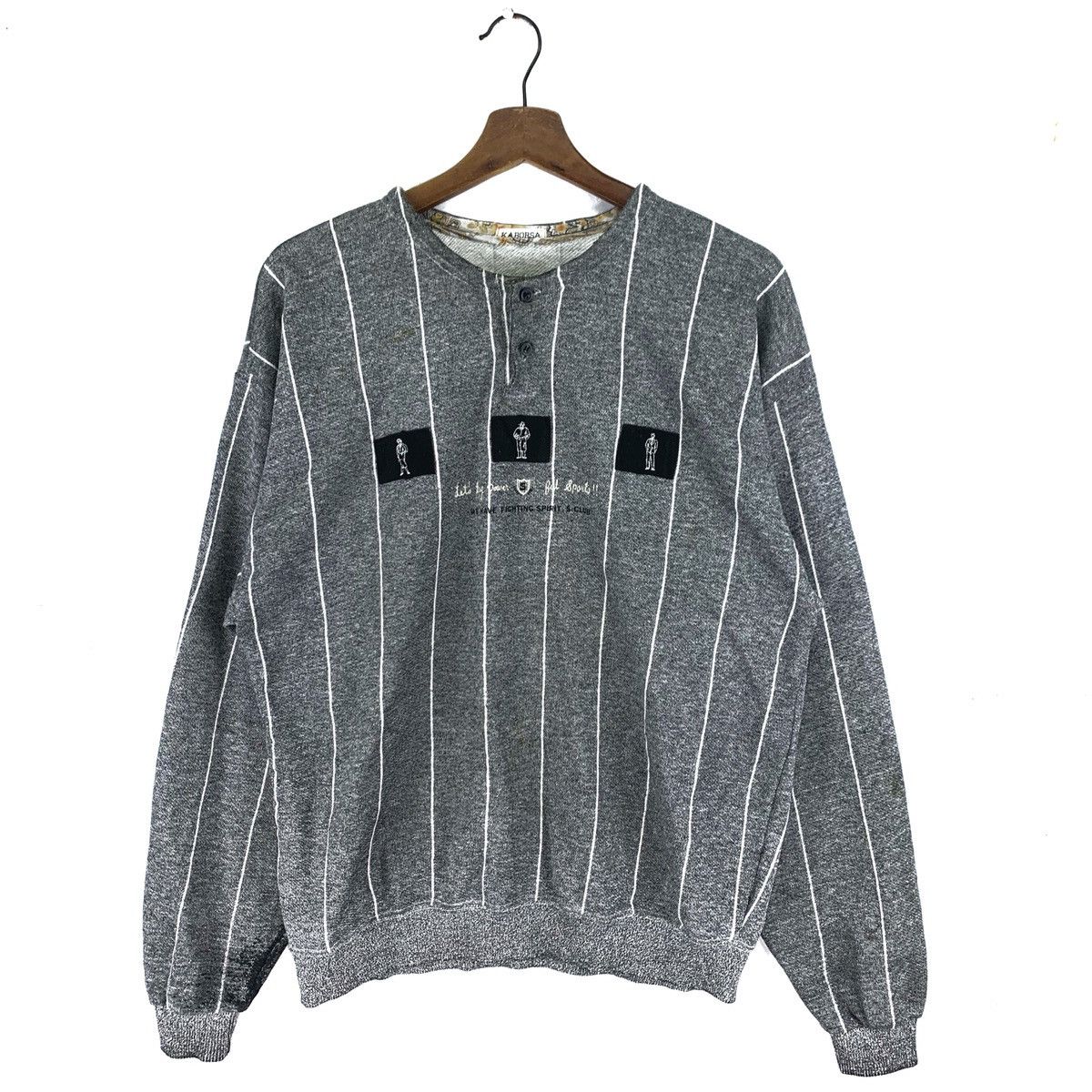 Japanese Brand Kaborsa HafZip Knit Sweatshirt Size US M / EU 48-50 / 2 - 1 Thumbnail