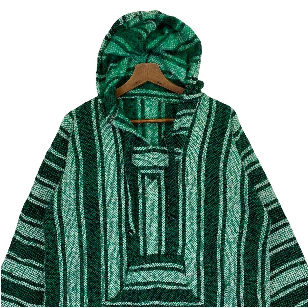 Mexican Threads Mexican Baja Hoodie Striped Jumper Sweater Size US M / EU 48-50 / 2 - 2 Thumbnail