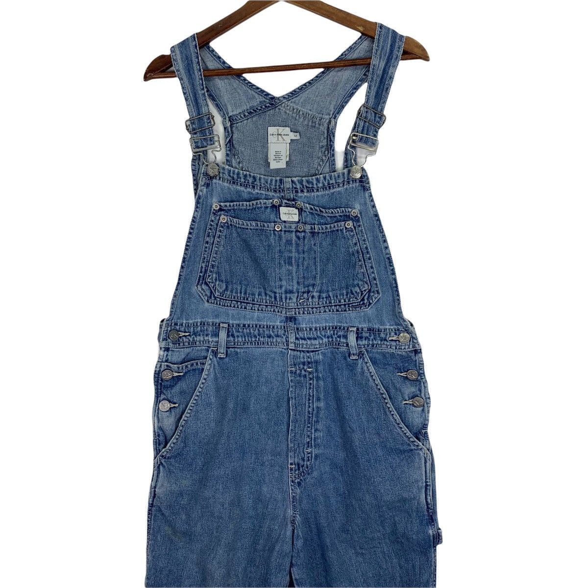 Calvin Klein Vintage 90s Calvin Klein Overall Jumper Denim Bottom Size US 32 / EU 48 - 2 Thumbnail