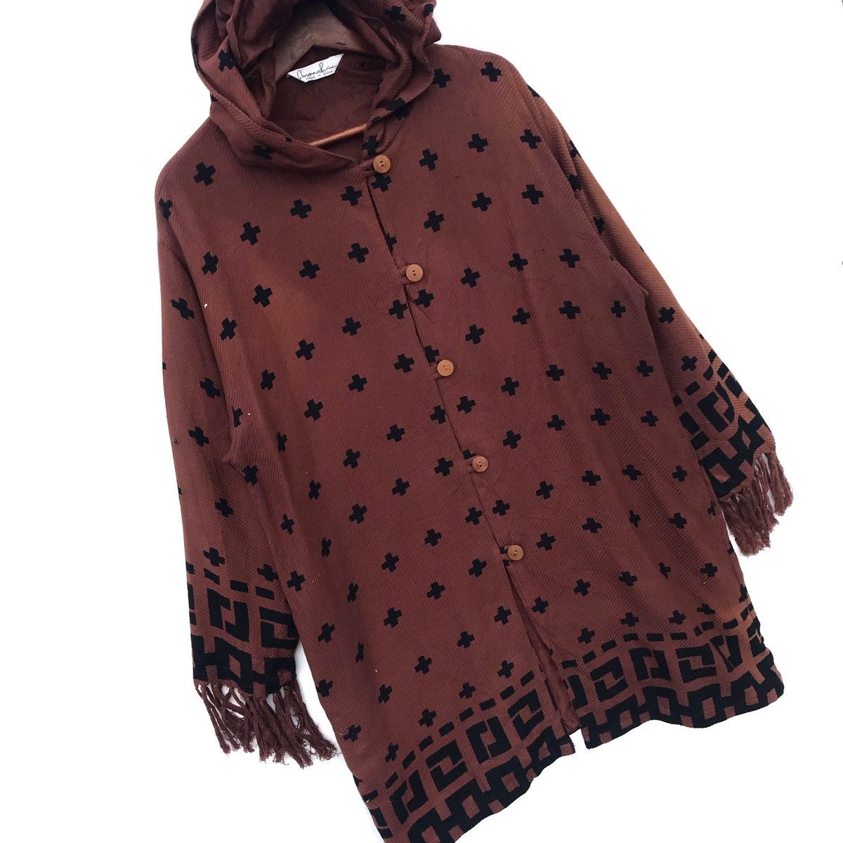 Aran Isles Knitwear Vintage Native Hoodie Buttonup Jacket Size US M / EU 48-50 / 2 - 2 Thumbnail