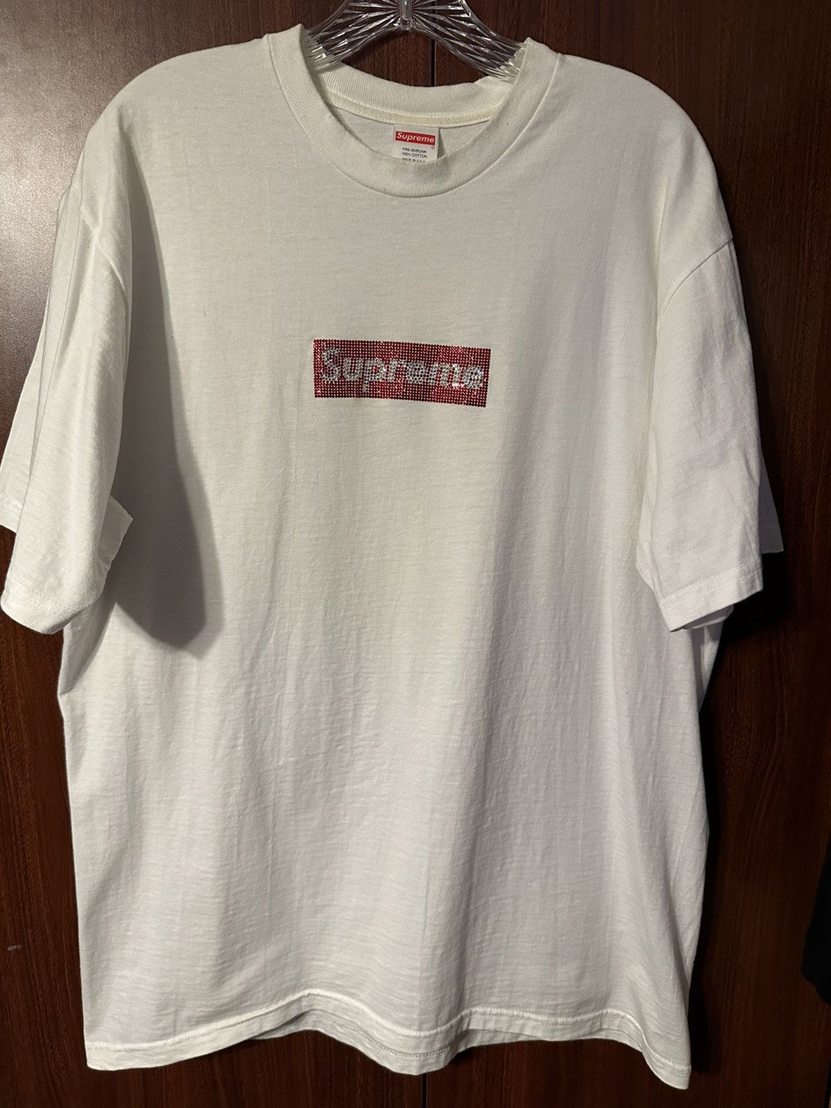 Swarovski box logo tee on sale