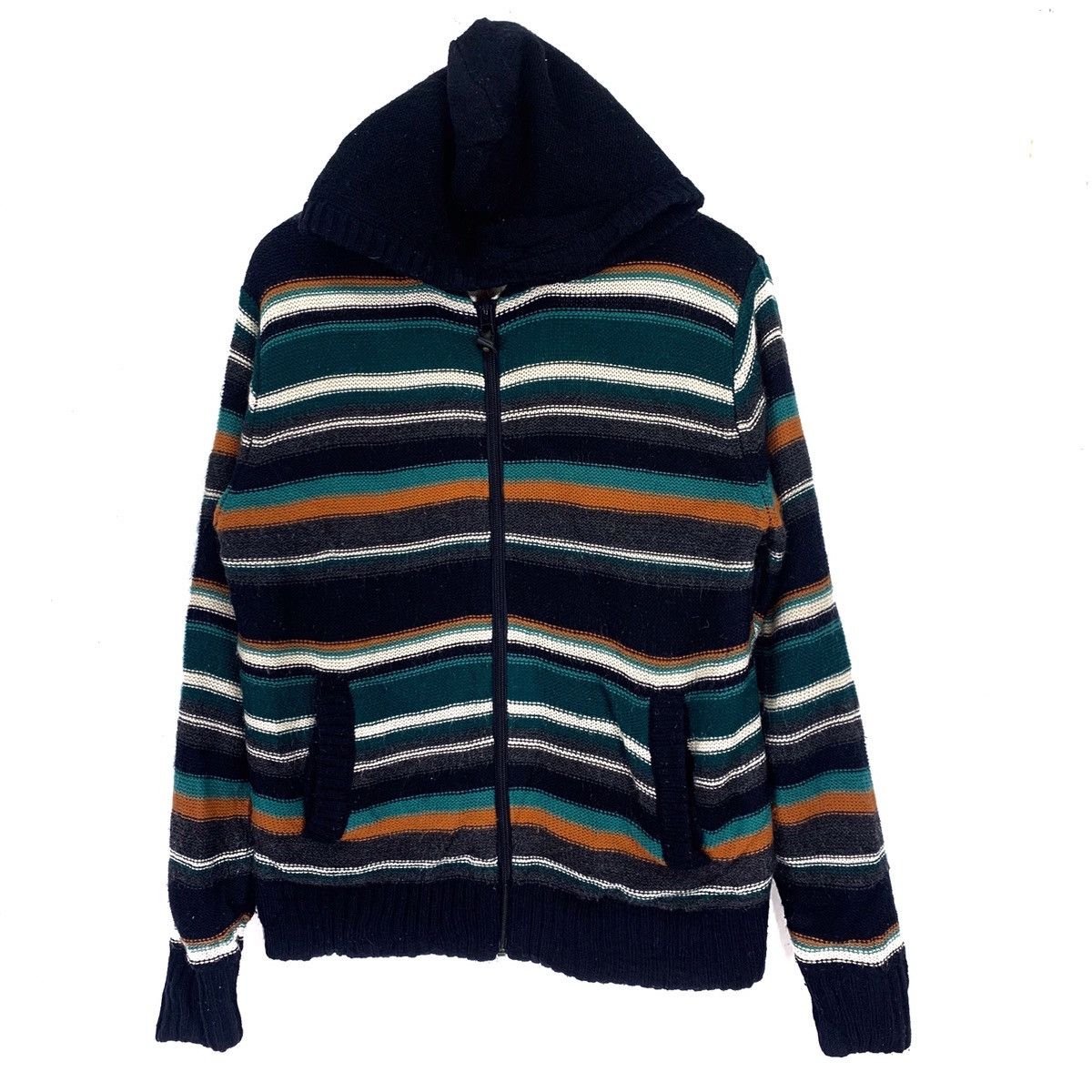 Aran Isles Knitwear Vintage Freude Bandana Native Hoodie Sweater Size US M / EU 48-50 / 2 - 1 Thumbnail