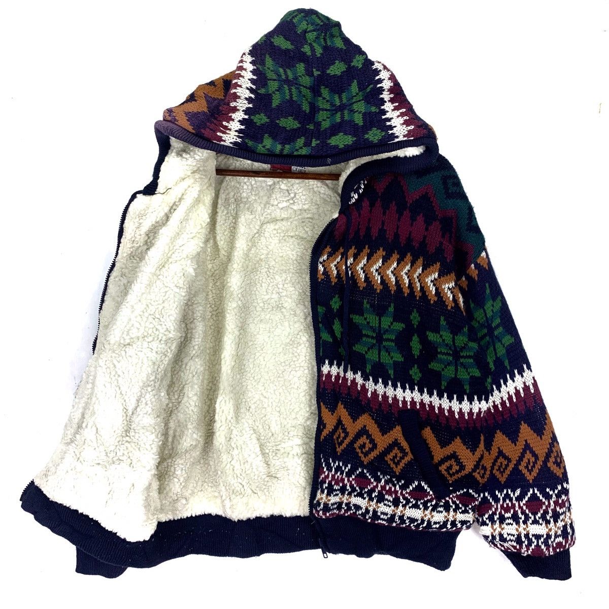 Aran Isles Knitwear American Classy Hoodie Bandana Native Navajo Sweater Size US L / EU 52-54 / 3 - 4 Thumbnail