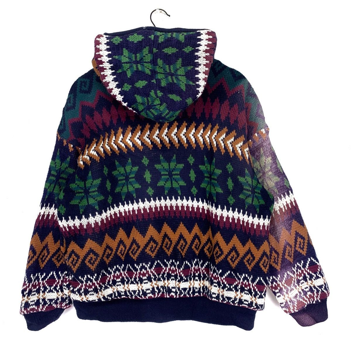 Aran Isles Knitwear American Classy Hoodie Bandana Native Navajo Sweater Size US L / EU 52-54 / 3 - 6 Thumbnail
