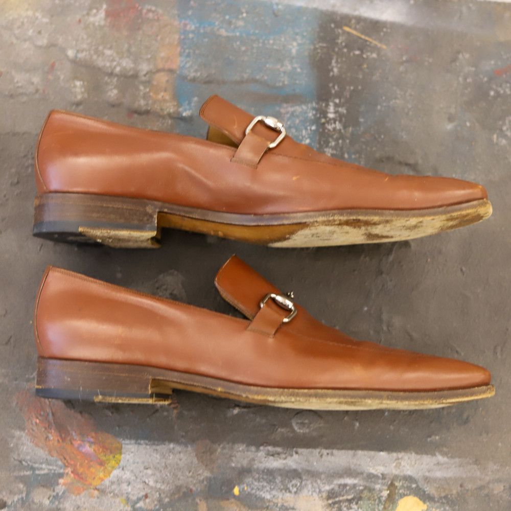 Gucci Gucci vintage chestnut horse bit loafers Size US 12 / EU 45 - 3 Thumbnail