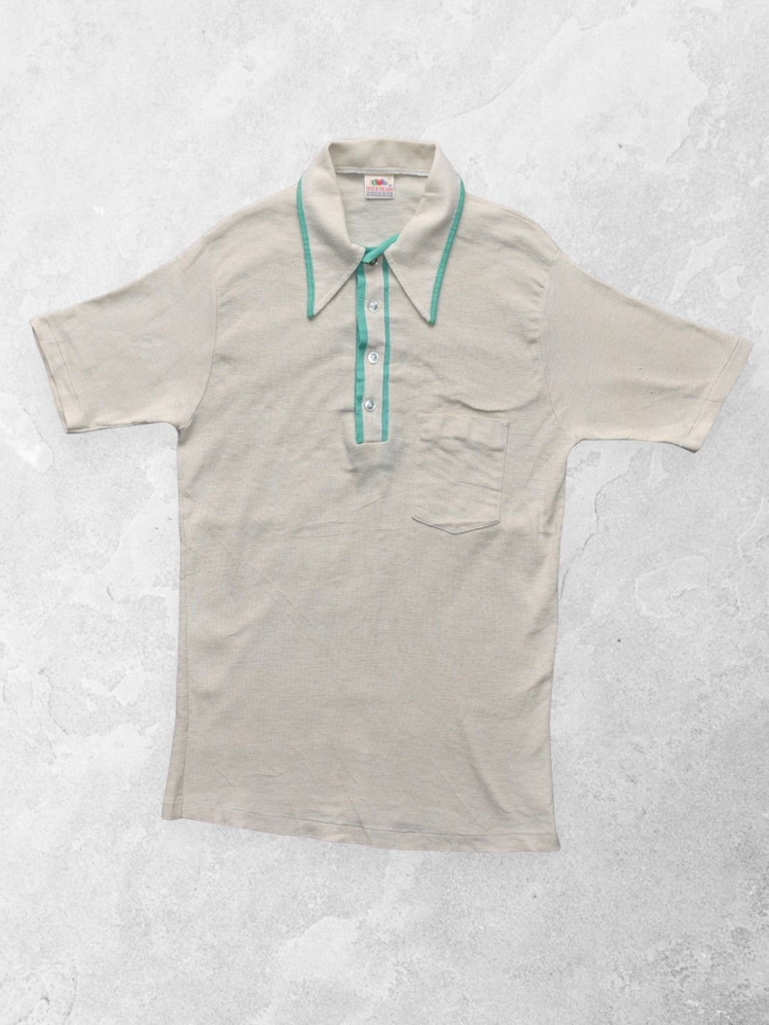 Vintage Vintage 80s Fruit of The Loom Knit Polo Shirt (L) Size US L / EU 52-54 / 3 - 1 Thumbnail