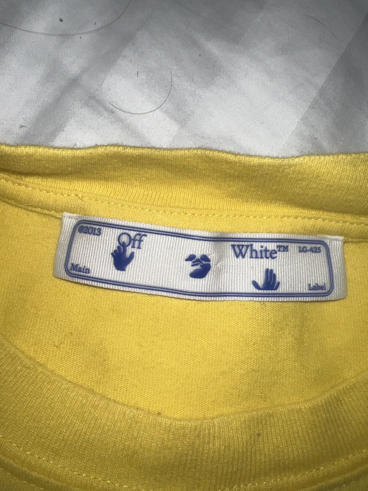 Off-White Off-White SPRAY MARKER S/S SLIM T-shirt - Yellow Size US S / EU 44-46 / 1 - 6 Thumbnail
