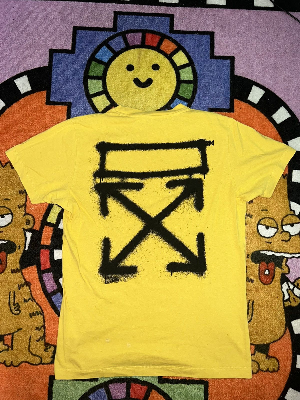 Off-White Off-White SPRAY MARKER S/S SLIM T-shirt - Yellow Size US S / EU 44-46 / 1 - 2 Thumbnail