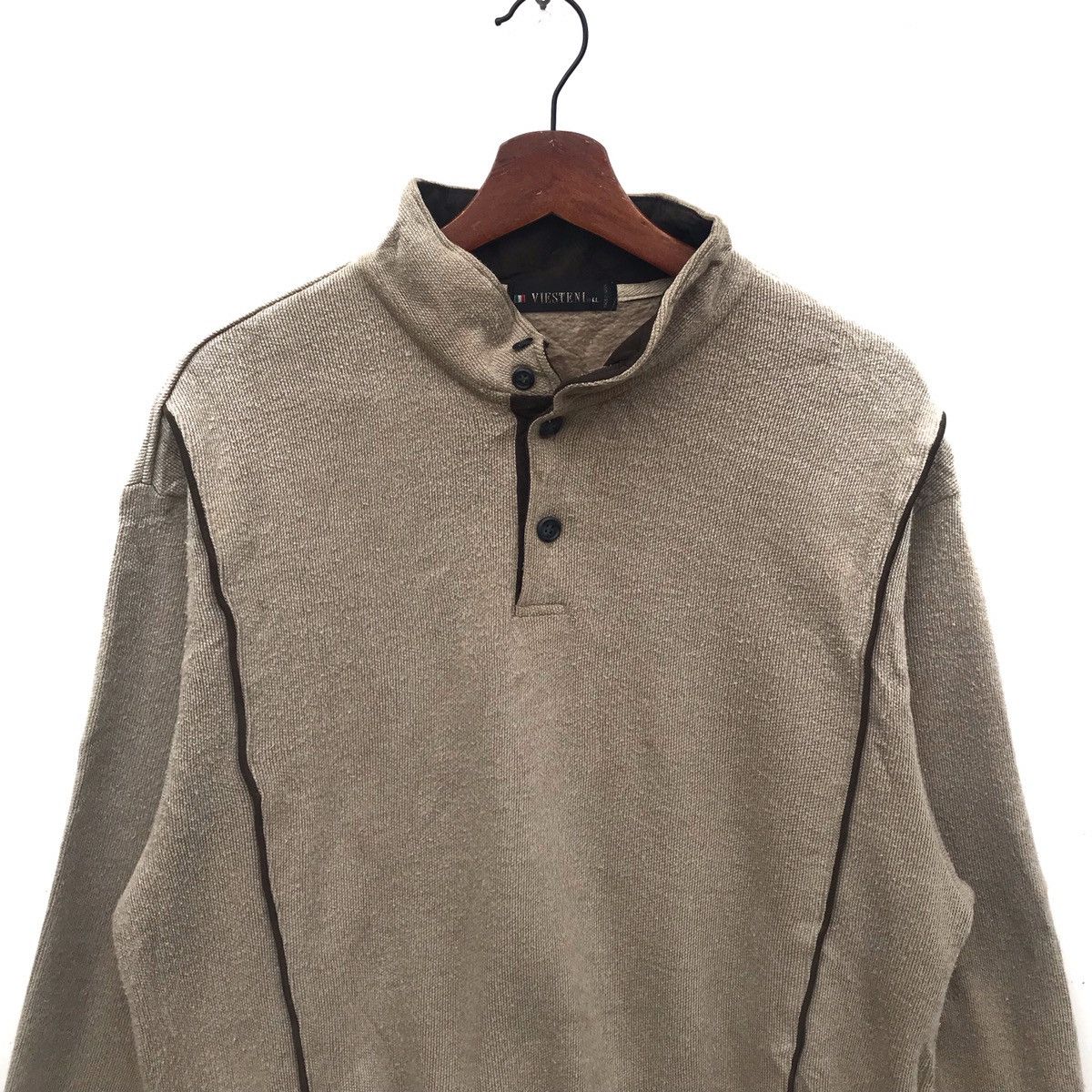 Japanese Brand Vintage Viesteni Half Button Sweatshirt Size US M / EU 48-50 / 2 - 5 Thumbnail
