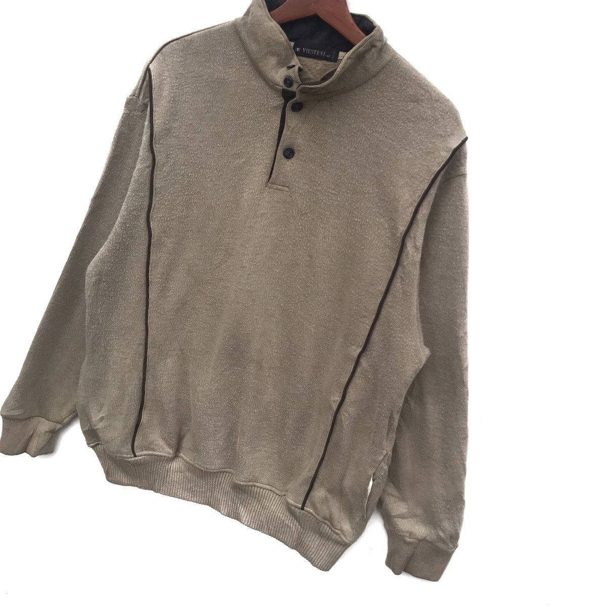 Japanese Brand Vintage Viesteni Half Button Sweatshirt Size US M / EU 48-50 / 2 - 3 Thumbnail