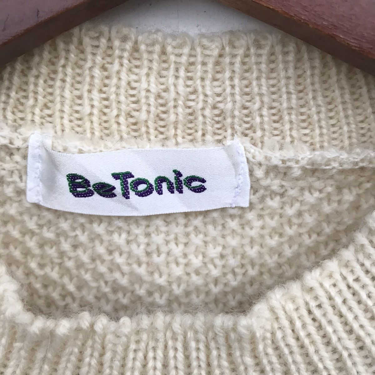 Homespun Knitwear Vintage BeTonic Sleeveless BigLogo Knitwear Size US M / EU 48-50 / 2 - 7 Thumbnail