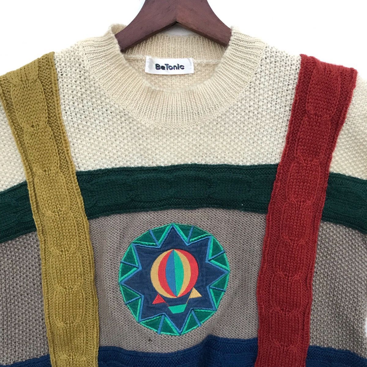 Homespun Knitwear Vintage BeTonic Sleeveless BigLogo Knitwear Size US M / EU 48-50 / 2 - 5 Thumbnail