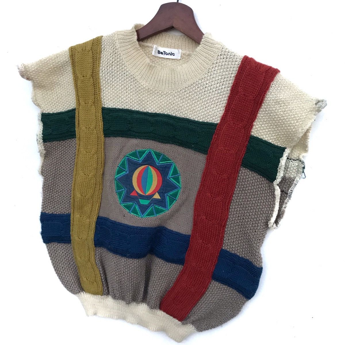 Homespun Knitwear Vintage BeTonic Sleeveless BigLogo Knitwear Size US M / EU 48-50 / 2 - 3 Thumbnail