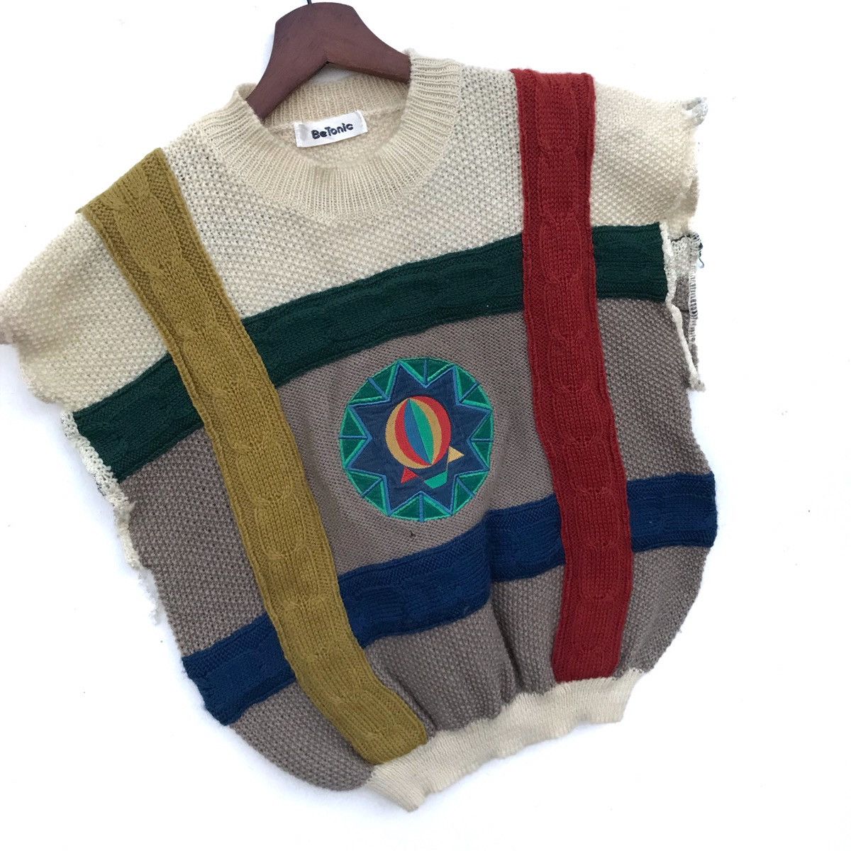 Homespun Knitwear Vintage BeTonic Sleeveless BigLogo Knitwear Size US M / EU 48-50 / 2 - 2 Thumbnail