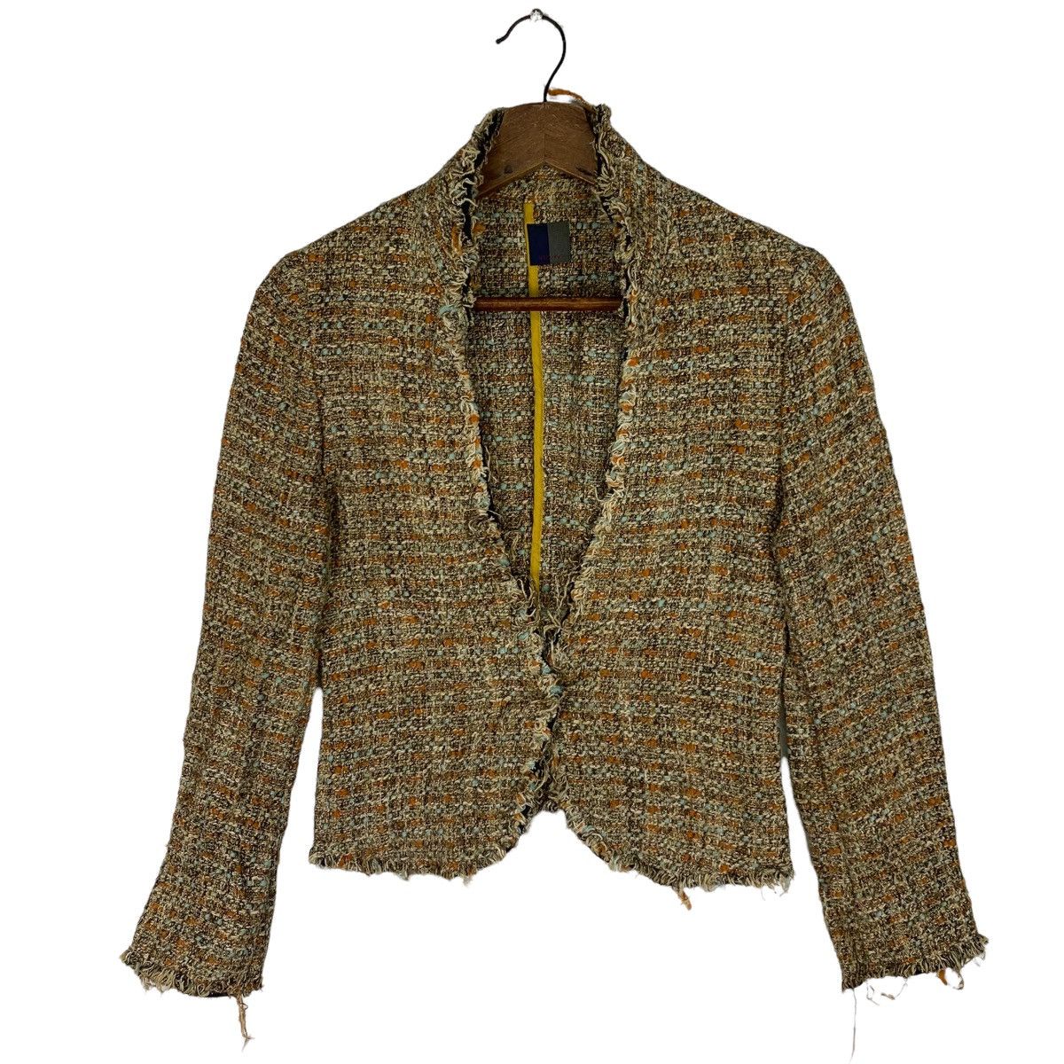 Aran Isles Knitwear Japanese Brand Hiyoku Native Jacket Size US S / EU 44-46 / 1 - 1 Thumbnail
