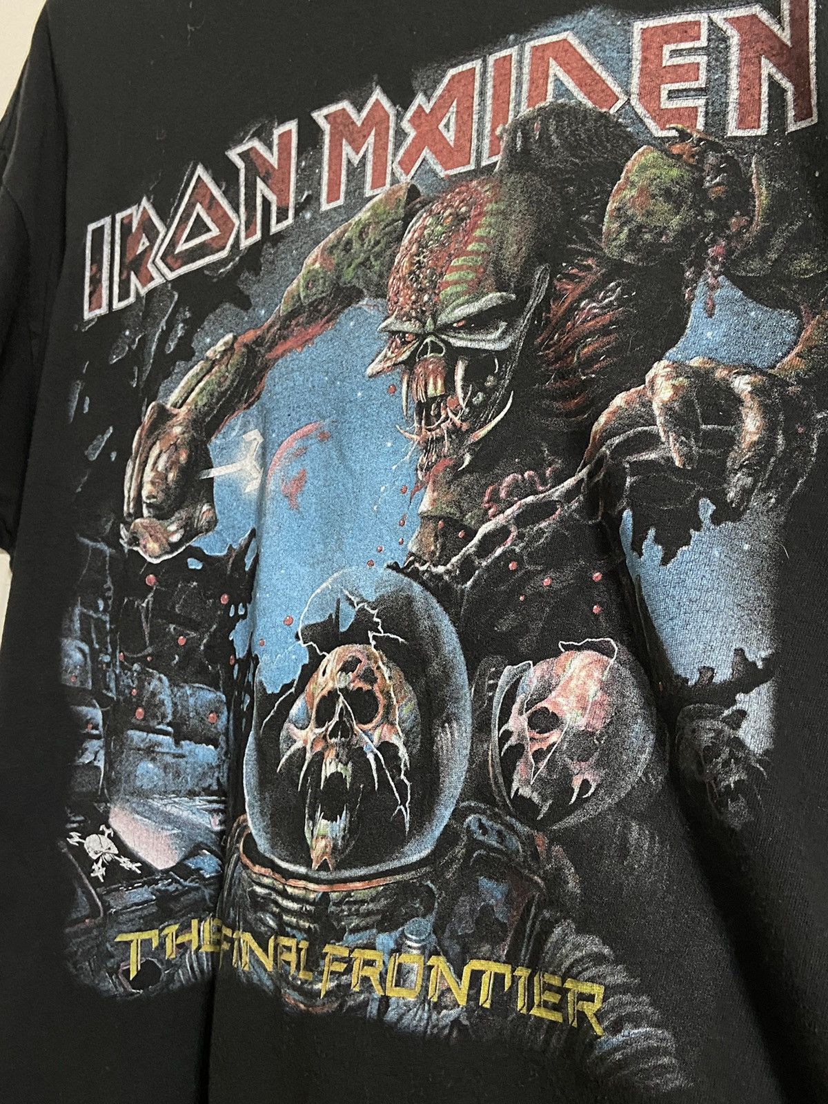 Iron Maiden × Japanese Brand × Vintage Vintage Black T-Shirt Tee Iron Maiden The Final Frontier Size US XXL / EU 58 / 5 - 9 Thumbnail