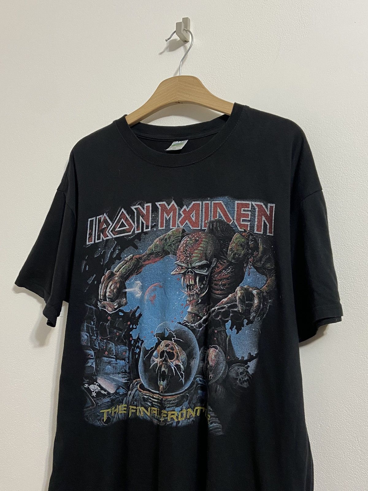 Iron Maiden × Japanese Brand × Vintage Vintage Black T-Shirt Tee Iron Maiden The Final Frontier Size US XXL / EU 58 / 5 - 10 Thumbnail