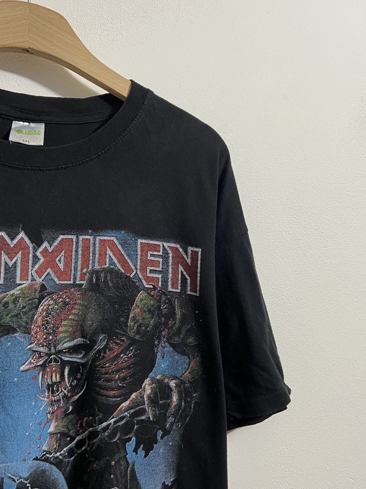 Iron Maiden × Japanese Brand × Vintage Vintage Black T-Shirt Tee Iron Maiden The Final Frontier Size US XXL / EU 58 / 5 - 4 Thumbnail