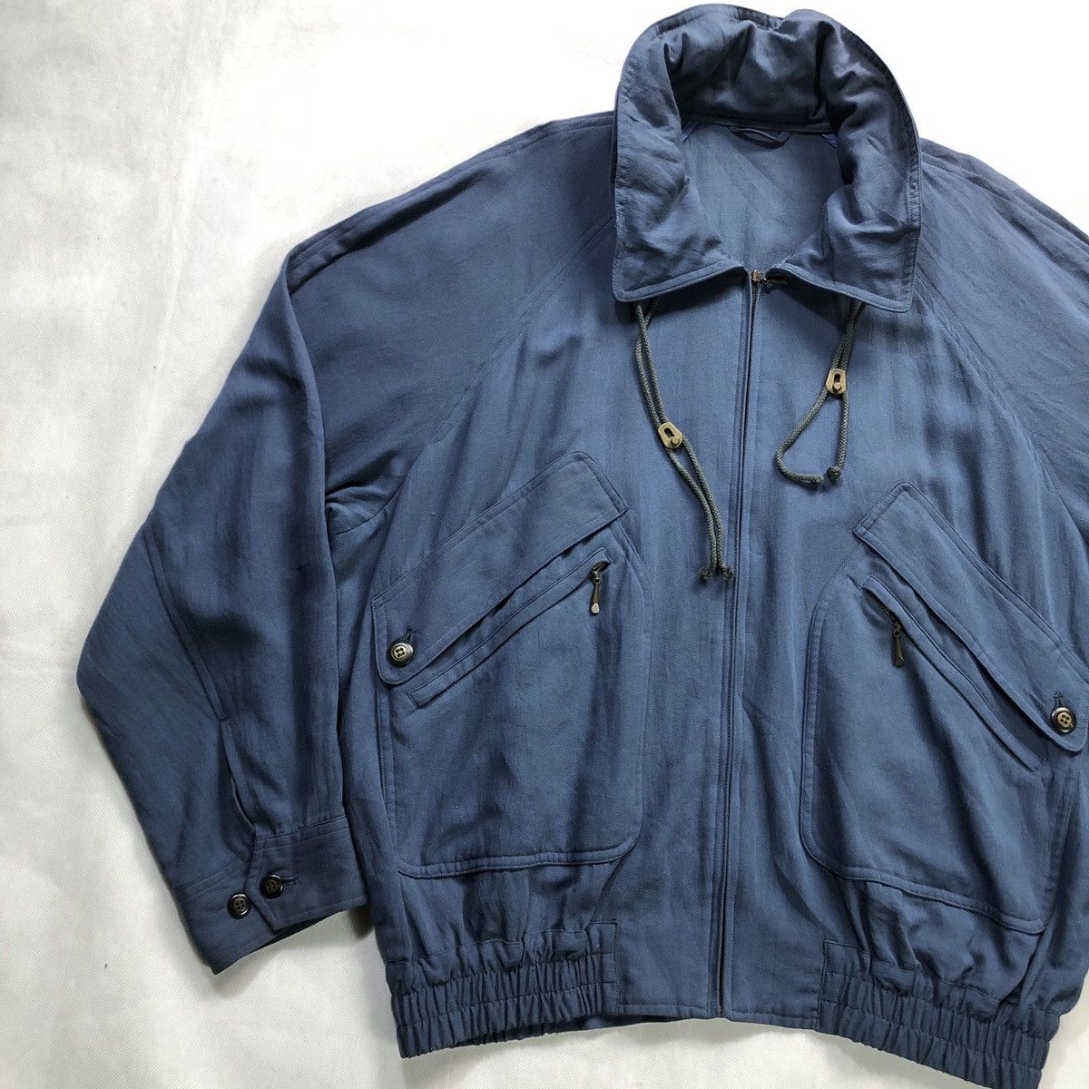 Christian Dior Monsieur × Vintage Vintage Christian Dior Monsieur Rayon Bomber Hooded Jacket Size US L / EU 52-54 / 3 - 4 Thumbnail