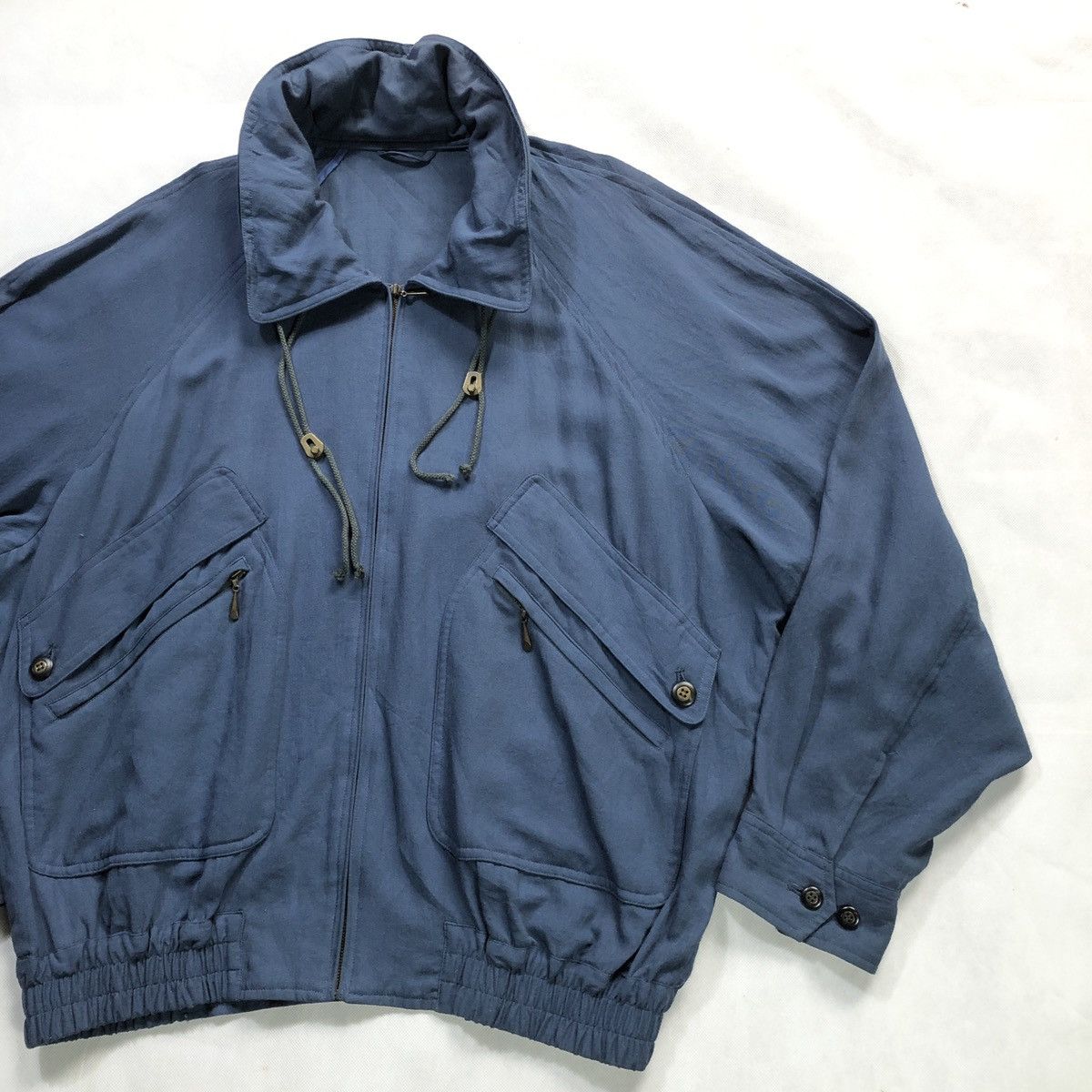 Christian Dior Monsieur × Vintage Vintage Christian Dior Monsieur Rayon Bomber Hooded Jacket Size US L / EU 52-54 / 3 - 3 Thumbnail