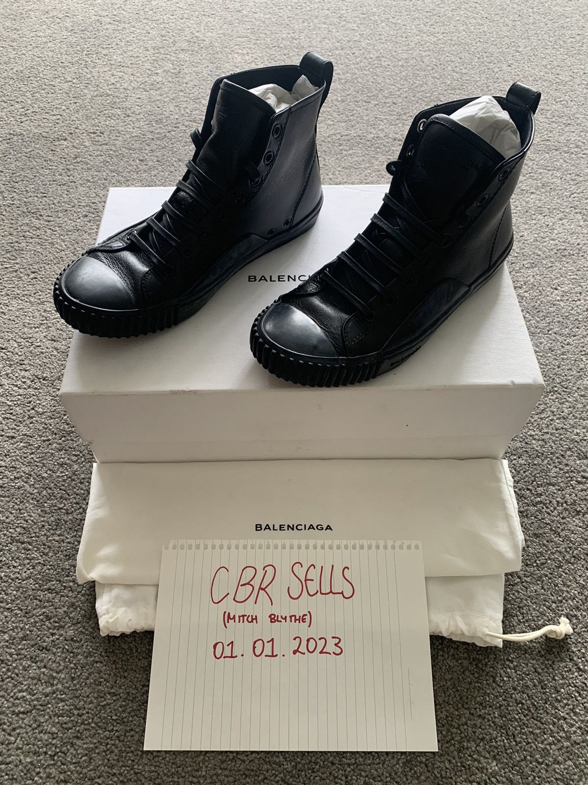 Balenciaga Balenciaga Sneaker Pelle S.Gomm Size US 7 / EU 40 - 1 Thumbnail