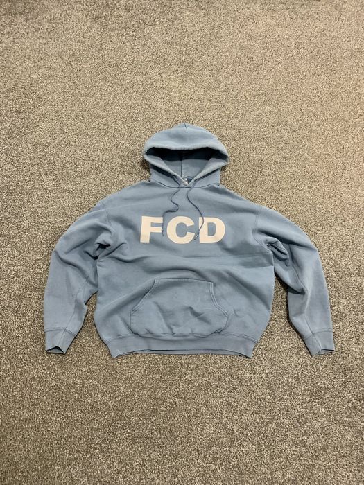 Vintage Vintage Baby Blue FCD Washed Faded Hoodie