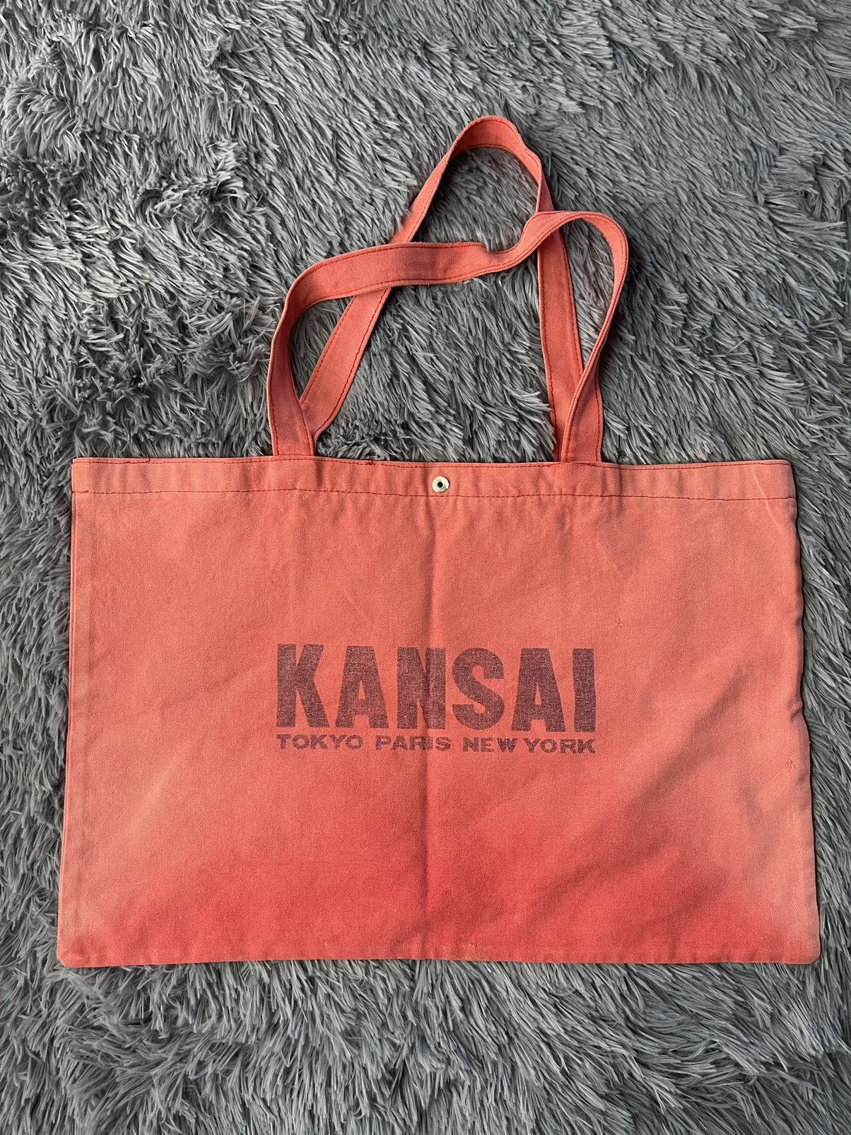 Japanese Brand × Kansai Yamamoto × Vintage Kansai Yamamoto vintage heavy canvas tote bag Mede in Japan Size ONE SIZE - 2 Thumbnail