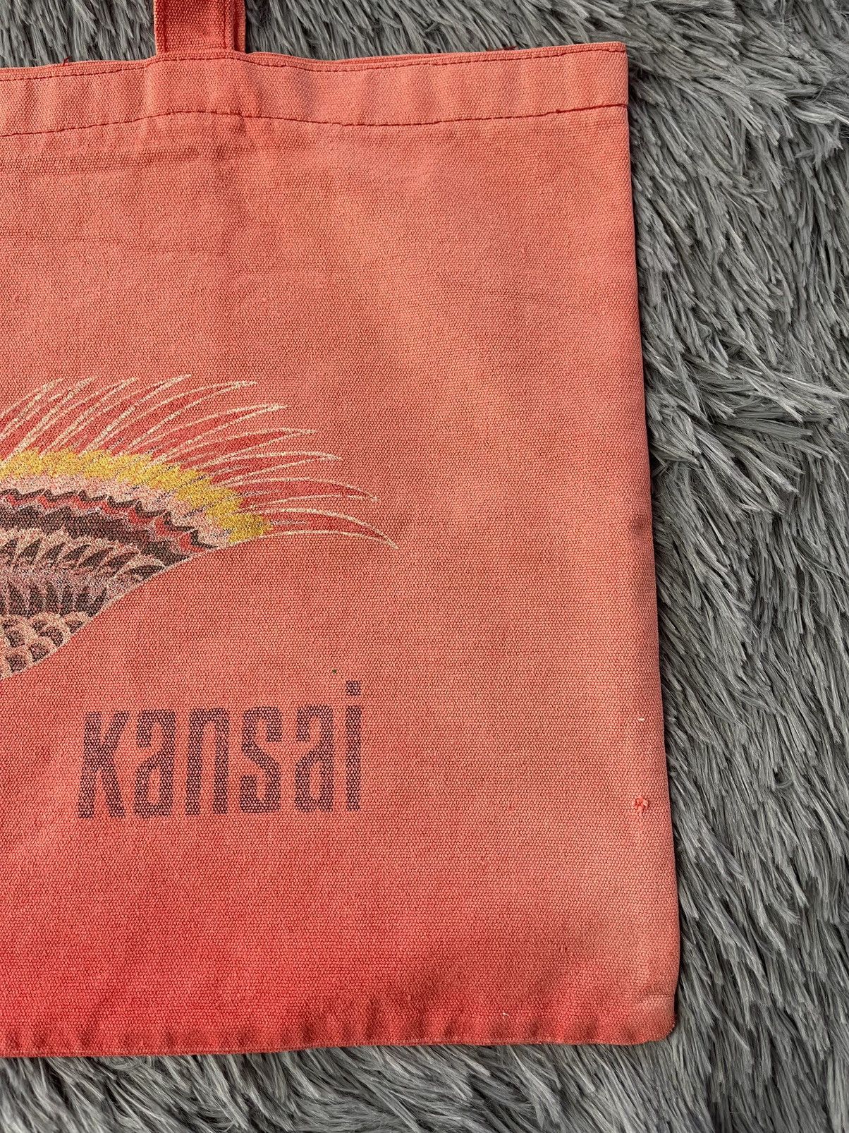 Japanese Brand × Kansai Yamamoto × Vintage Kansai Yamamoto vintage heavy canvas tote bag Mede in Japan Size ONE SIZE - 4 Thumbnail