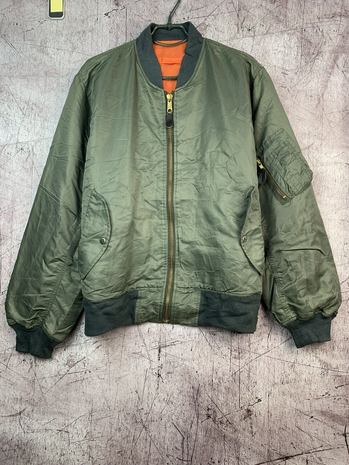 Vintage Vintage Bomber Jacket Reversible Military Flyers Nylon Size US L / EU 52-54 / 3 - 1 Thumbnail