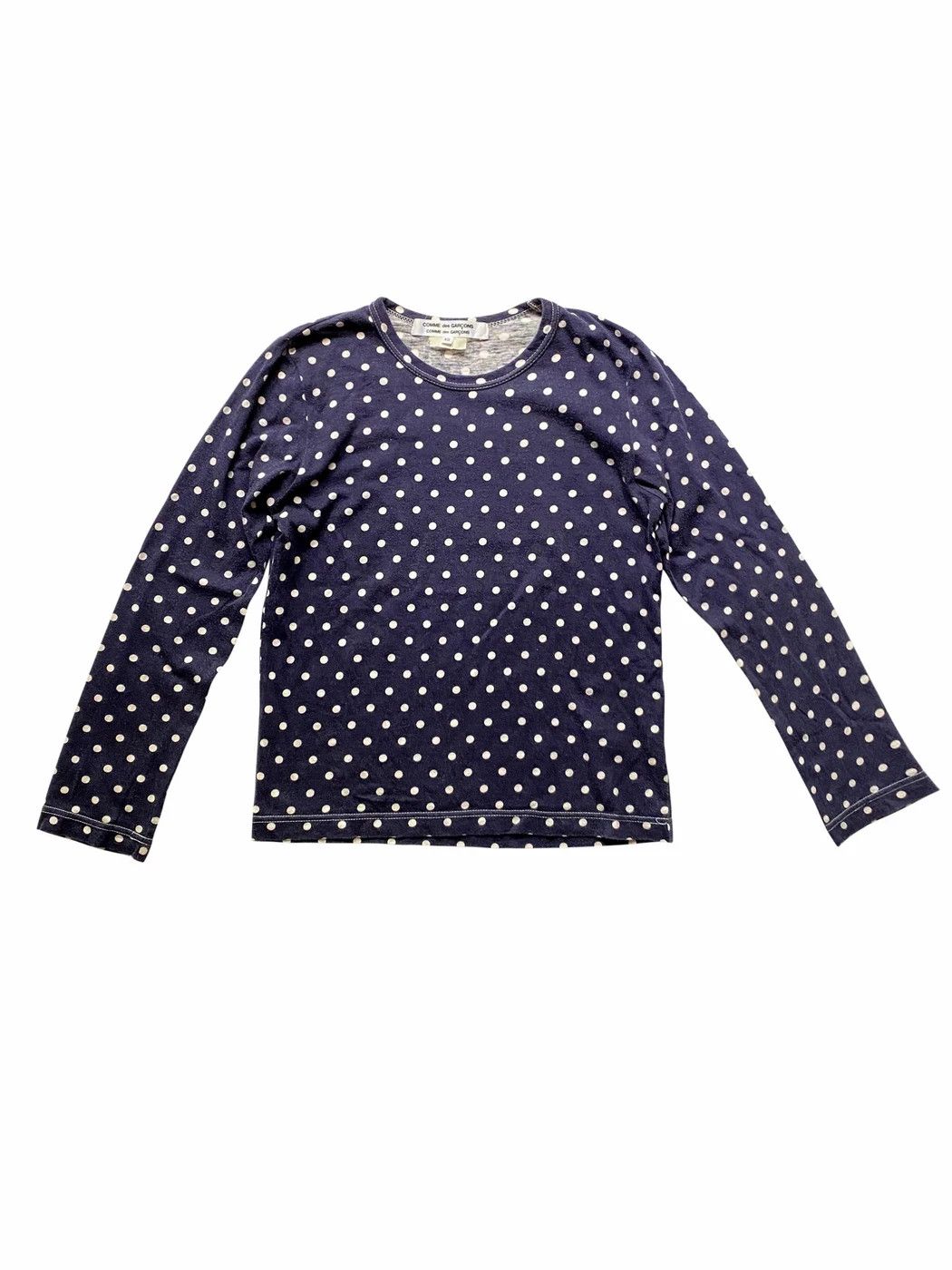Comme des Garcons ⚡️QUICK SALE⚡️Comme des Garçons Dot Blue Long Sleeve Tshirt Size XS / US 0-2 / IT 36-38 - 1 Thumbnail