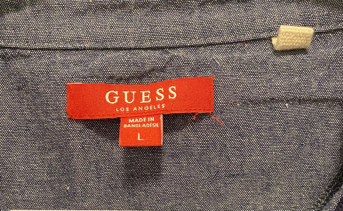 Guess Guess Los Angeles Mens Navy Blue Polo Shirt Guess Denim Size US L / EU 52-54 / 3 - 6 Thumbnail