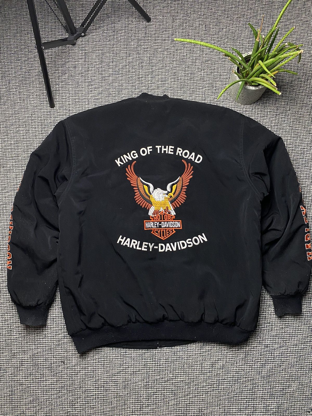 Harley Davidson × Vintage Harley Davidson jacket bombers vintage Size US L / EU 52-54 / 3 - 1 Thumbnail