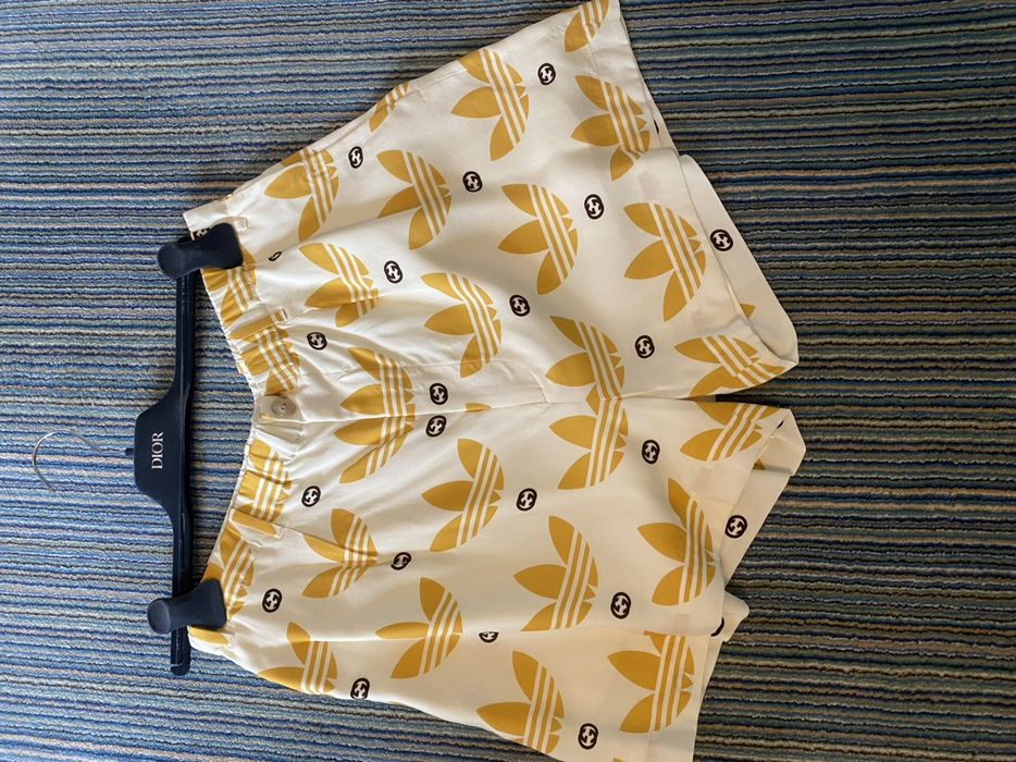 Adidas Gucci x adidas Trefoil Print Shorts | Grailed