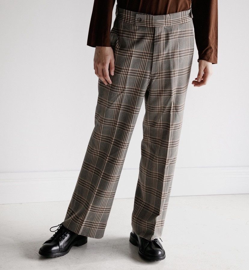 Needles Needles Side Tab Trousers (Graph Plaid) | Grailed