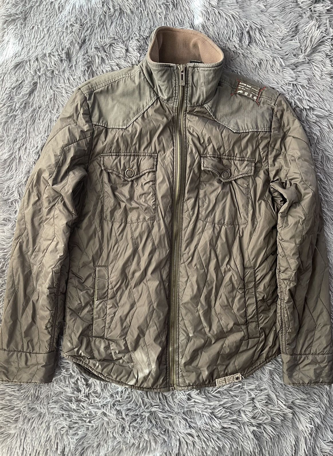 G-Star × Vintage G Star Raw vintage Y2K quilted liner jacket Size US XL / EU 56 / 4 - 1 Thumbnail