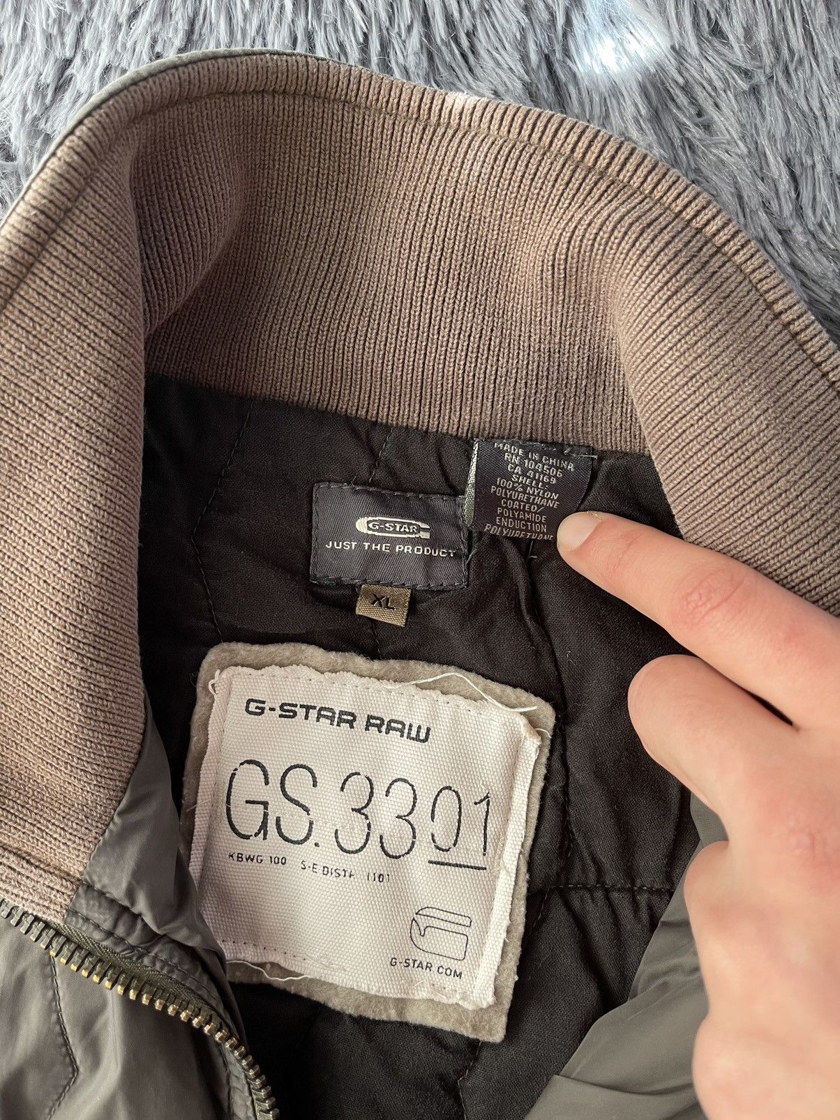 G-Star × Vintage G Star Raw vintage Y2K quilted liner jacket Size US XL / EU 56 / 4 - 9 Thumbnail