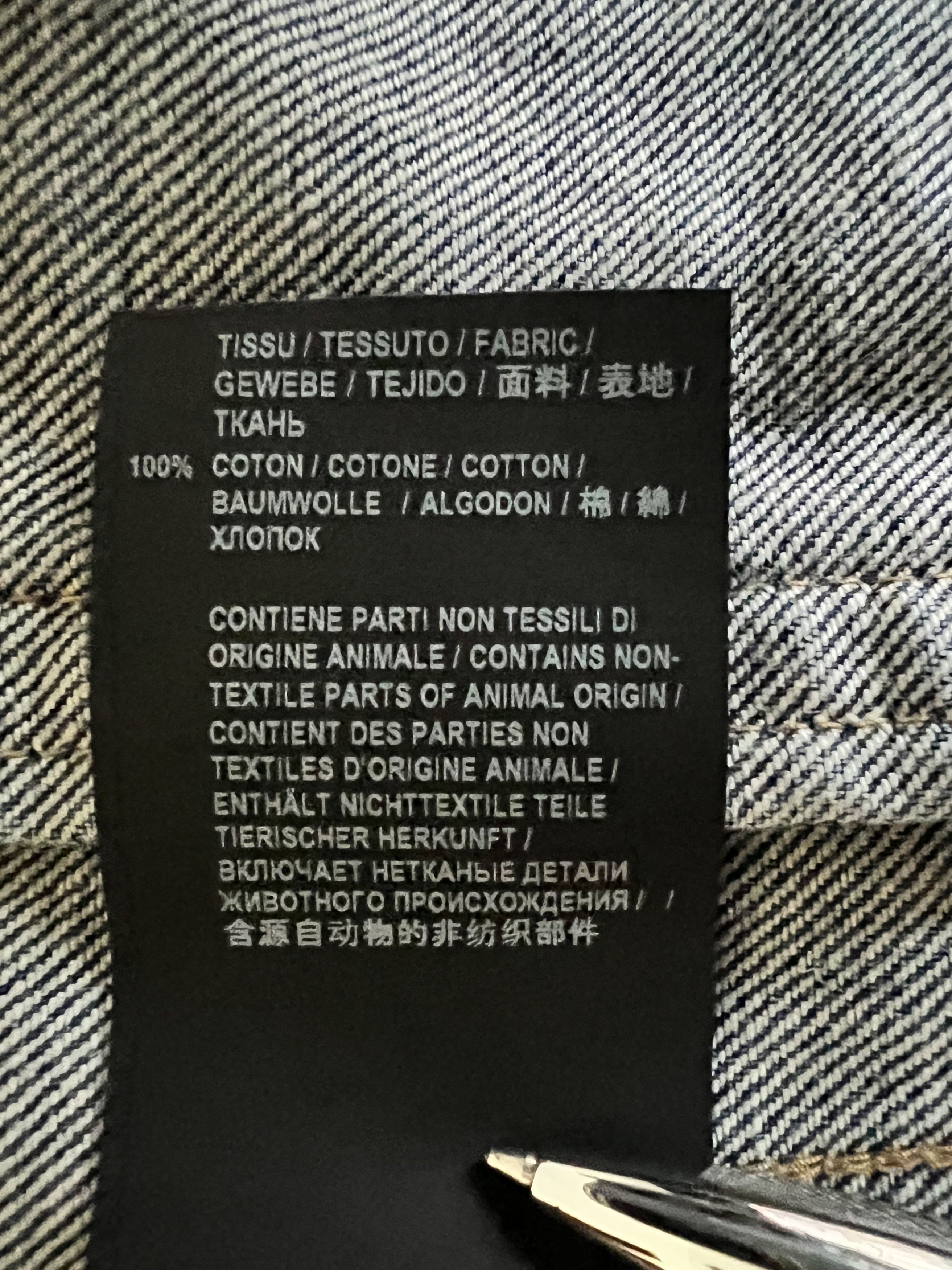 Saint Laurent Paris 1.2K SLP DESTROYED DENIM JACKET Size XS / US 0-2 / IT 36-38 - 12 Thumbnail