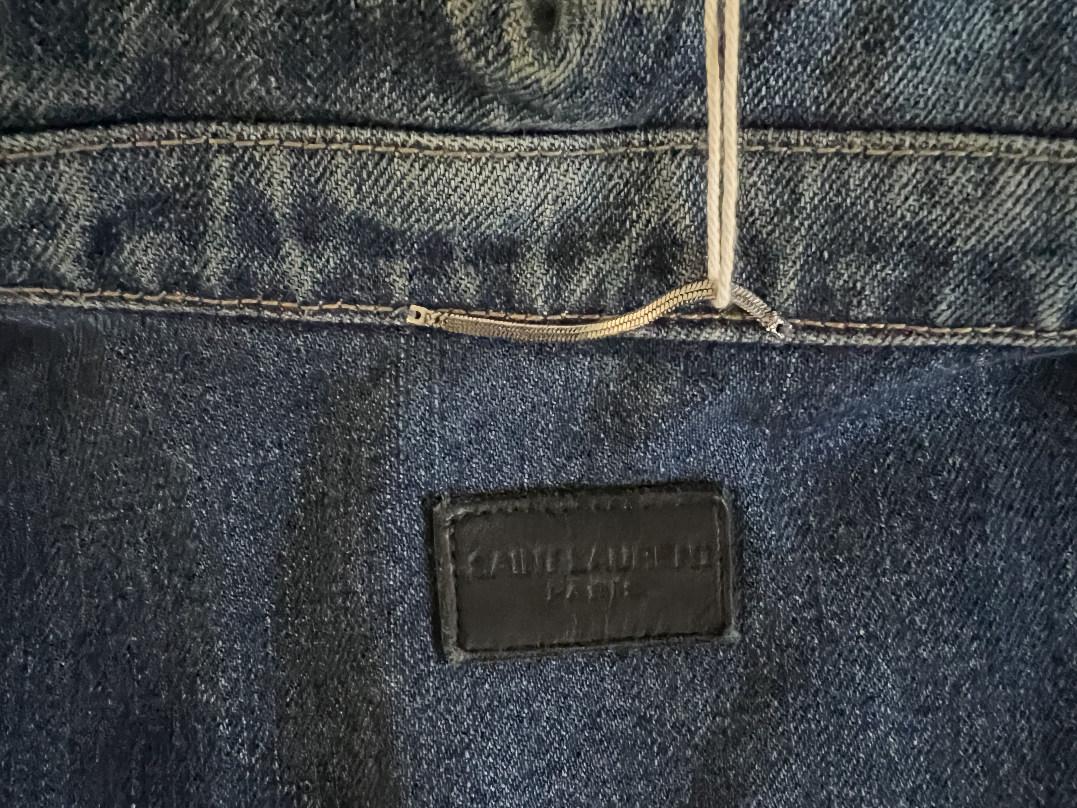 Saint Laurent Paris 1.2K SLP DESTROYED DENIM JACKET Size XS / US 0-2 / IT 36-38 - 15 Thumbnail