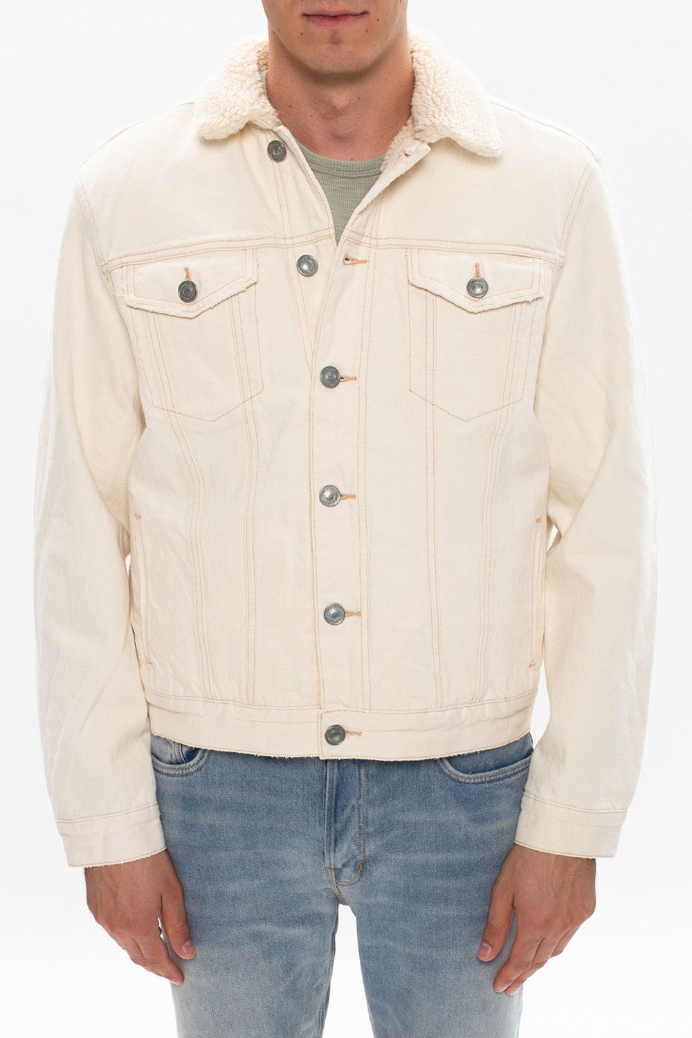 Allsaints Bajio Black Denim Jacket Grailed