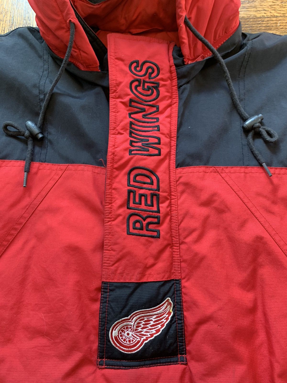 NHL Vintage 90s Starter Detroit Red Wings NHL Puffer Coat Size US XL / EU 56 / 4 - 3 Thumbnail