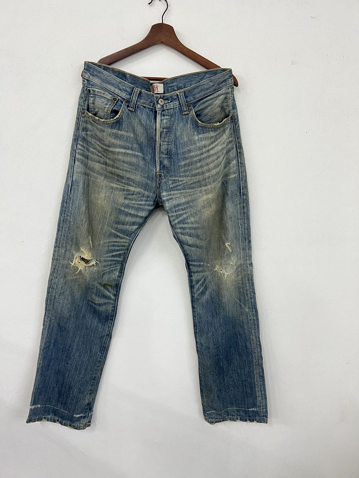 Levi's Levis 501 Rare Design Denim Jeans Size US 34 / EU 50 - 1 Thumbnail