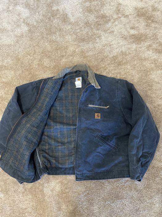 Vintage Vintage Carhartt Detroit jacket J97 Black XL | Grailed