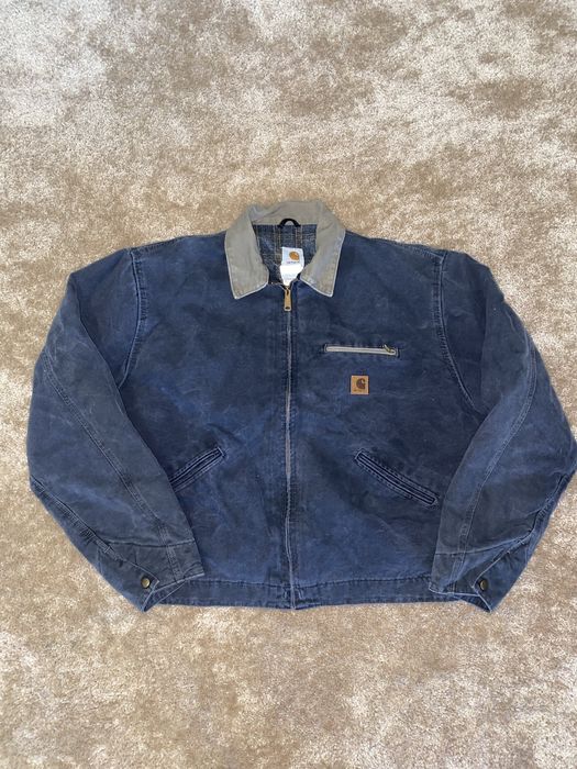 Vintage Vintage Carhartt Detroit jacket J97 Black XL | Grailed