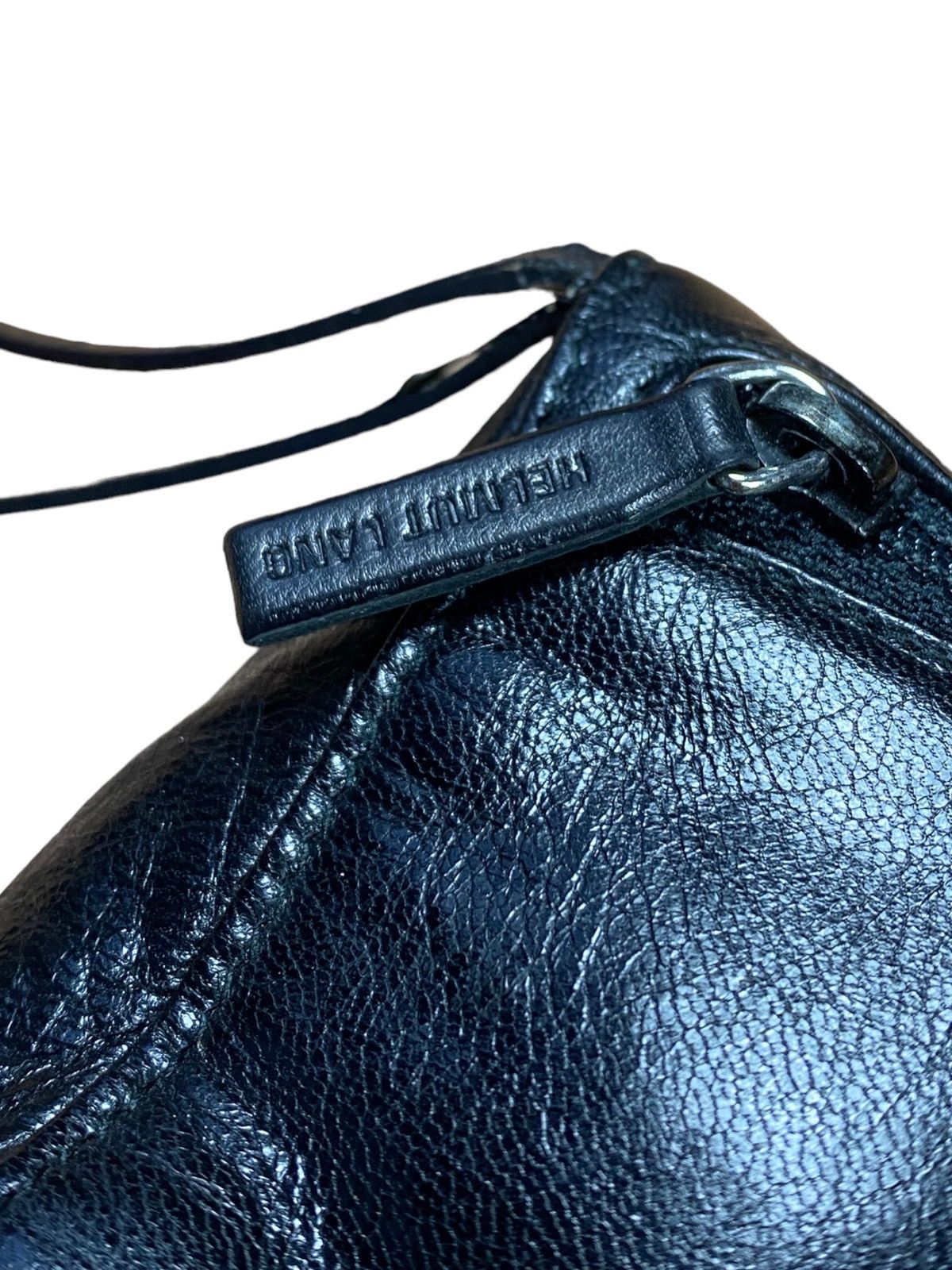 バッグ helmut lang leather hand square bag helmut lang leather hand square bag HELMUT LANG BLACK