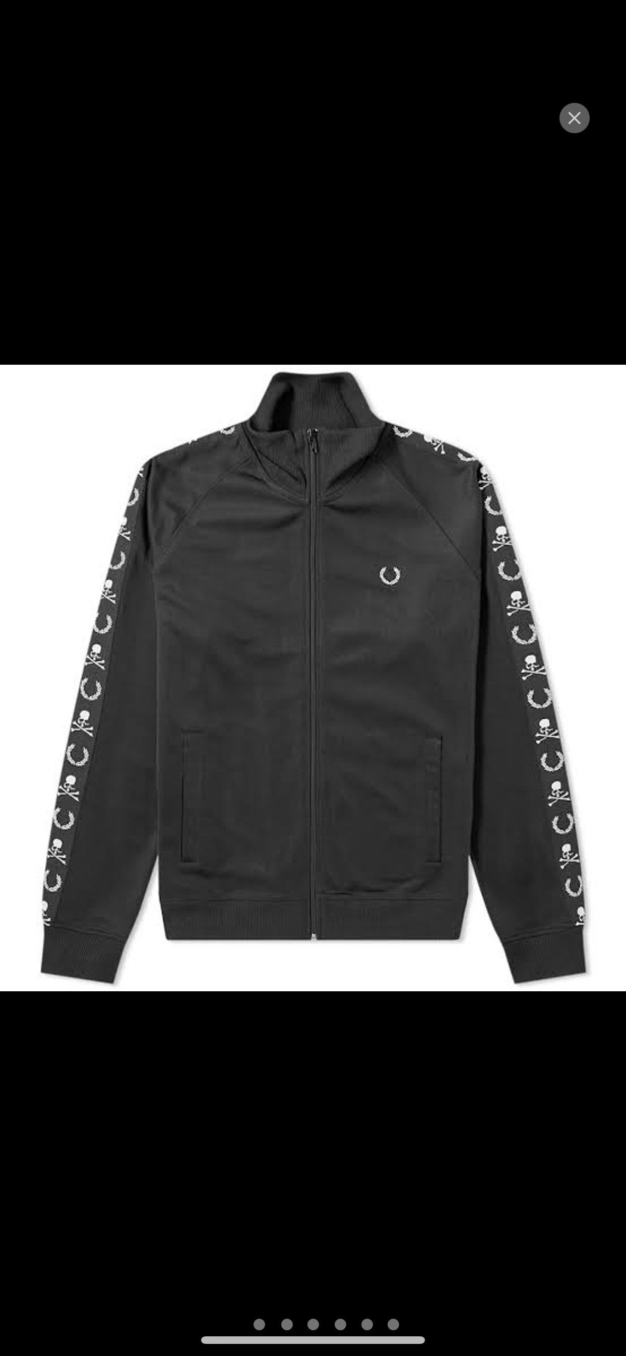 image of End Fred Perry Mastermind Japan Track Jacket in Black, Men's (Size Large)