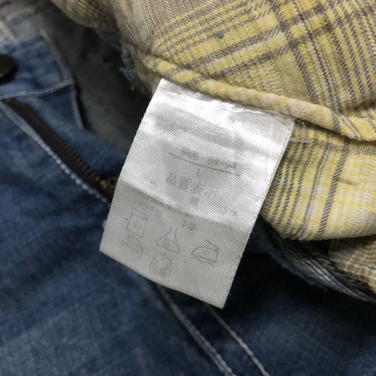 Norton Norton Motorcycle Patchwork Distressed Denim Size US 33 - 3 Thumbnail