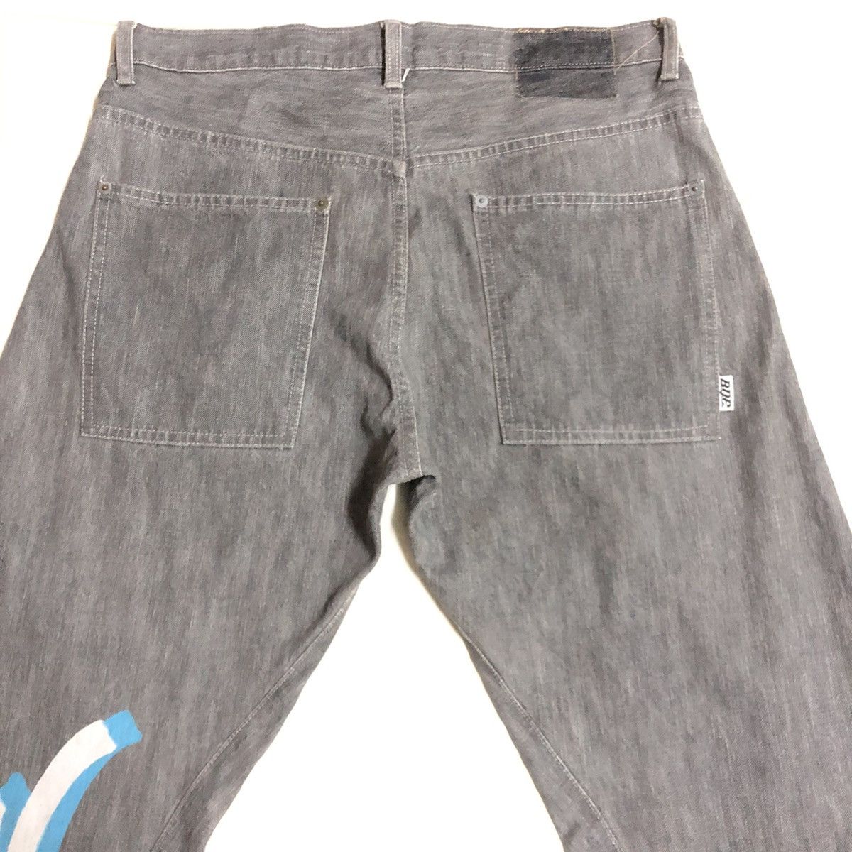 Vintage Vintage BQE Usa Graffiti Art Denim Size US 33 - 13 Thumbnail
