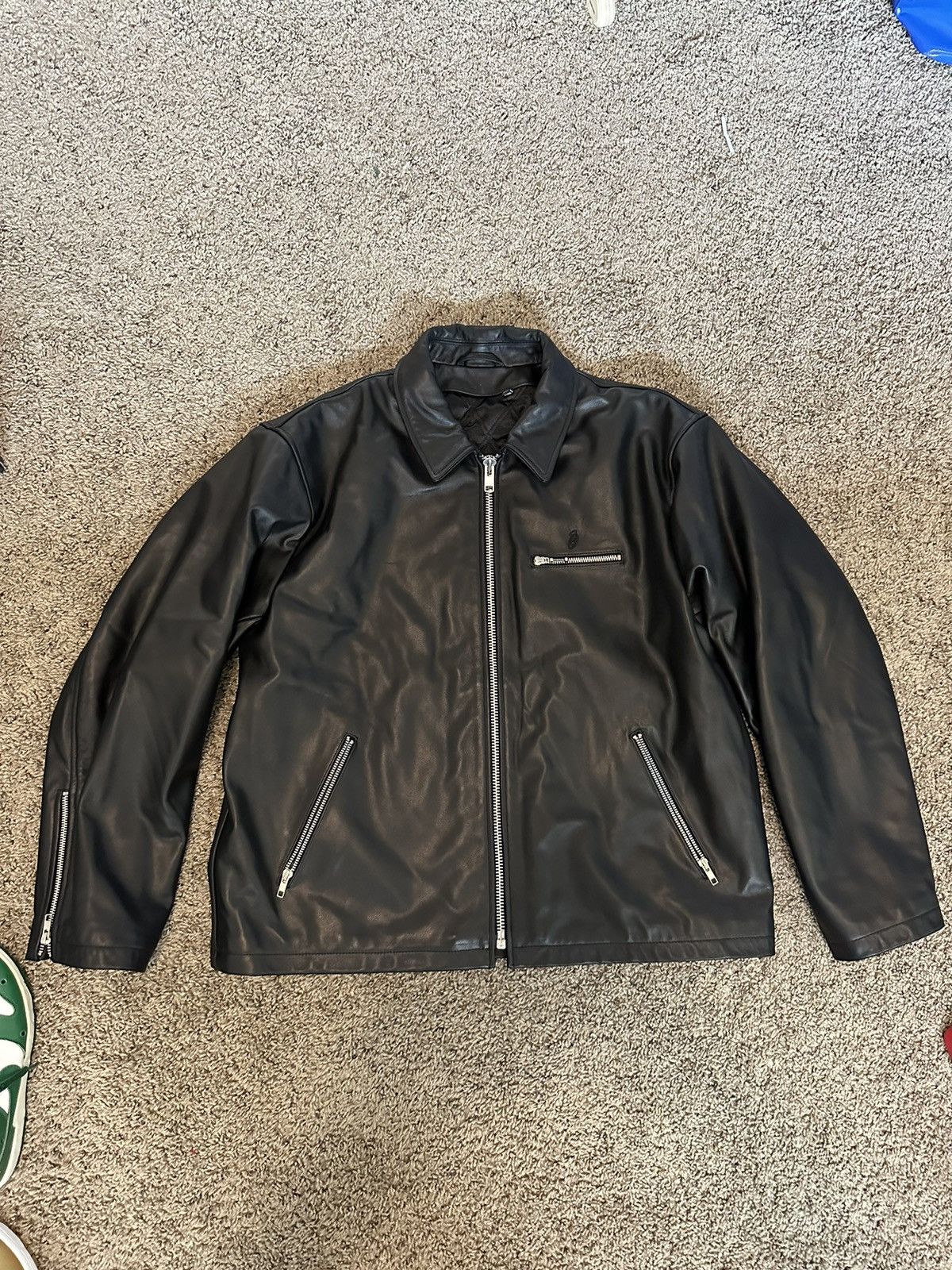ジャケット・アウター Stussy Leather Bing Jacket Stussy Stussy Leather Bing Jacket | Grailed
