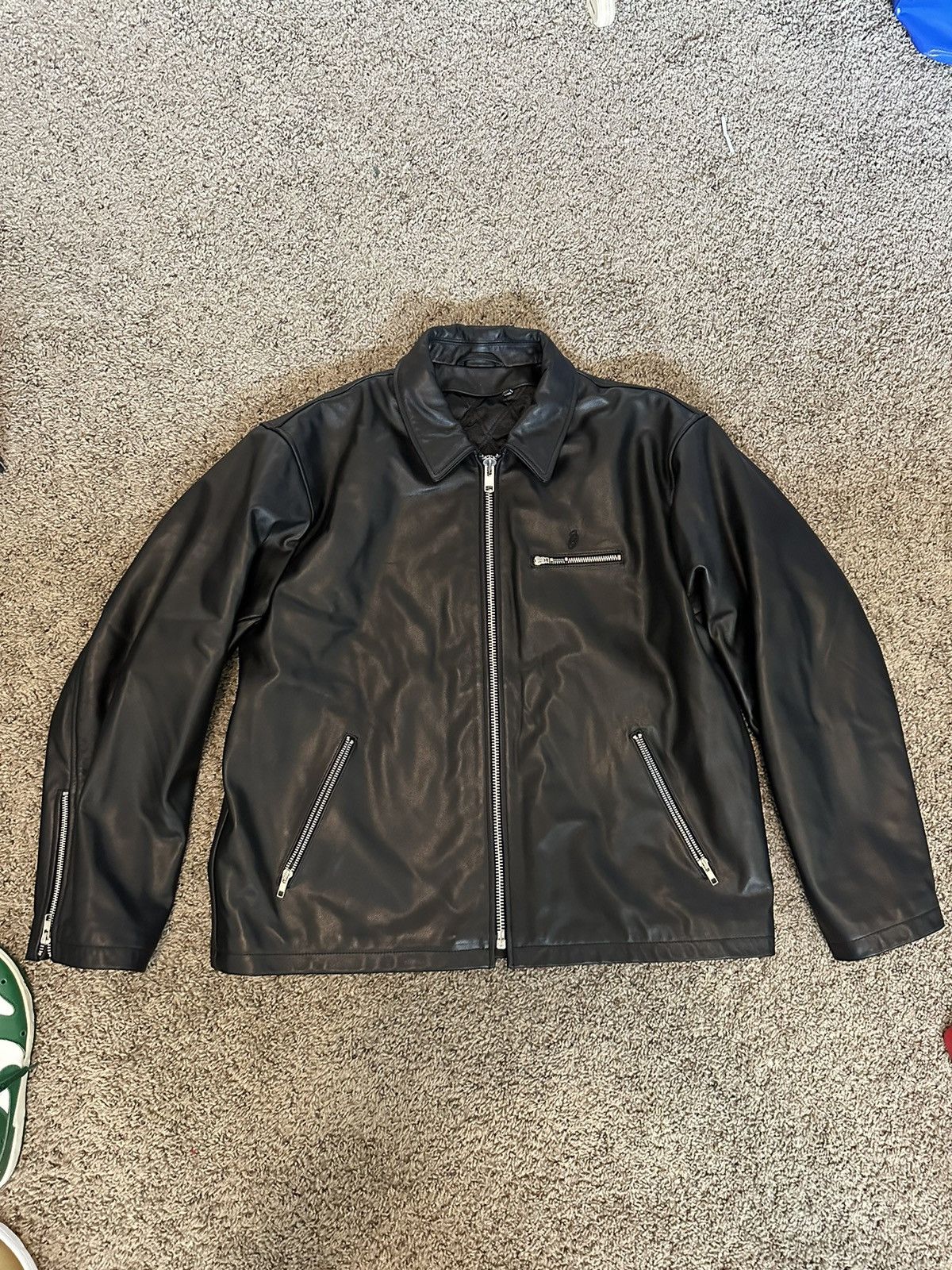 Stussy Stussy Leather Bing Jacket | Grailed